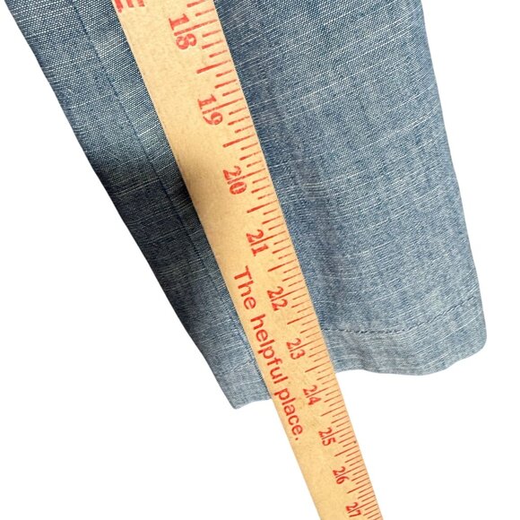 NWT J. Crew 100% Cotton Chambray Blazer Suit Jacket Coat Women's Size 00 Blue - Picture 7 of 10